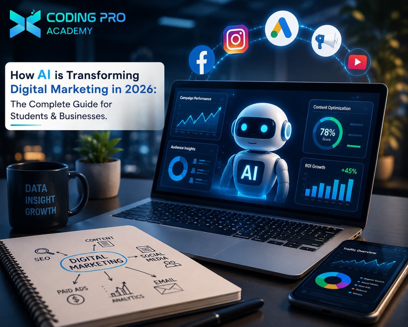 How AI is Transforming Digital Marketing in 2026: The Complete Guide for Students & Businesses